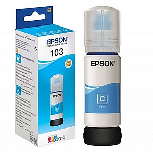 בקבוק דיו כחול מקורי 103 Epson EcoTank בקבוק דיו כחול מקורי 103 Epson EcoTank