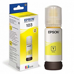 בקבוק דיו צהוב מקורי 103 Epson EcoTank בקבוק דיו צהוב מקורי 103 Epson EcoTank